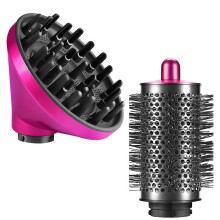 Diffuser en grote ronde volumeborstel, compatibel met HS05 en HS01.