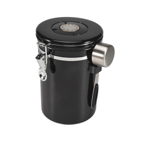 Αεροστεγές βάζο καφέ, 500G/1.8L, με κουτάλι, συμβατό με δοχεία καφέ