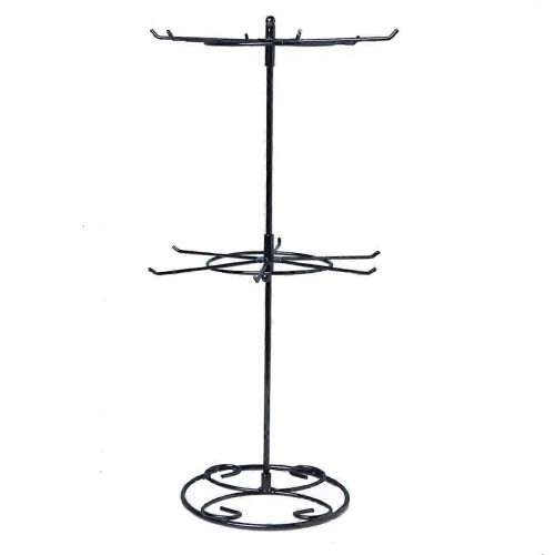 Rotating Jewelry Display Holder Necklace Keychain Storage Rack Stand