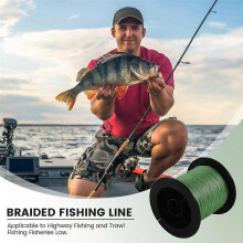 Nylon Braided Fishing Wire 12LB 5.5kg 200M Green compatible with Lure Trolling