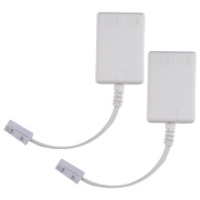 2-pack BT-stekker naar ADSL RJ11 breedband internet microfilter splitter, compatibel met BT mannelijk naar BT en RJ11 vrouwelijk