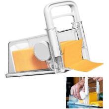 4-in-1 Stainless Steel Slicer Cutter Grater with Airtight Pot for Cheese Ham