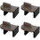 4 Pcs Sliding Sash Stopper Security Lock, Suitable for Window Cabinet Sliding Doors 1