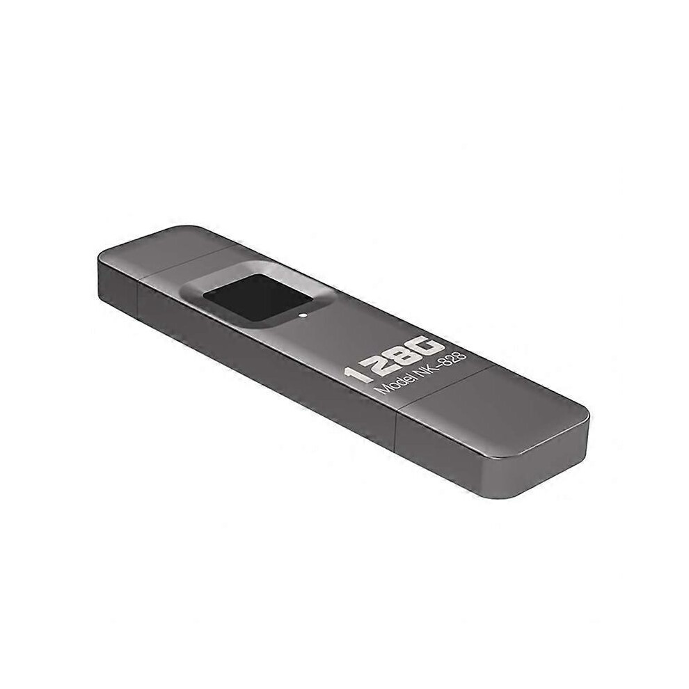 128G Fingerprint Encrypted U Disk Mobile Phone Computer Dual-Use High-Speed Flash Memory 3782645782394