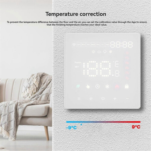 Tuya WiFi Thermostat Smart Electric Floor Heating Temperature Controller Switch Support APP Remote Control