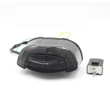 Motorcycle Integrated LED Rear Tail Light Brake Turn Signals compatible with Honda CBR650R CB650R CB300R CB150R