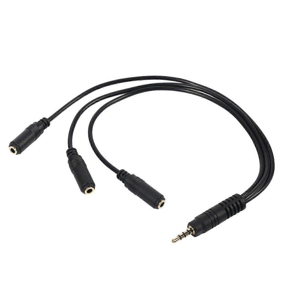 3.5Mm Trrs Stereo Splitter Cable, Plated 3.5Mm Male To 3 X 1/8 Inch Gold 3678478063895
