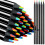 Set di 7 matite in legno multicolore arcobaleno per disegnare e colorare 1
