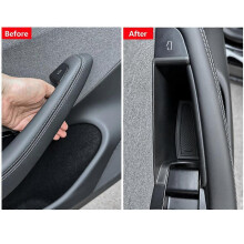 Front Door Handle Storage Trays compatible with Model 3 2024 Inner Door Side Handle Tray Box Accessories