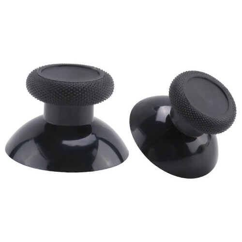 1 Pair Black Thumbstick Joystick Replacement compatible with XBOX One Controller