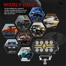 5,5 inch ovale LED-werklampen voor auto's, dagrijverlichting, compatibel met vrachtwagens, ATV's, UTV's, SUV's, motorfietsen, karren en aanhangers.