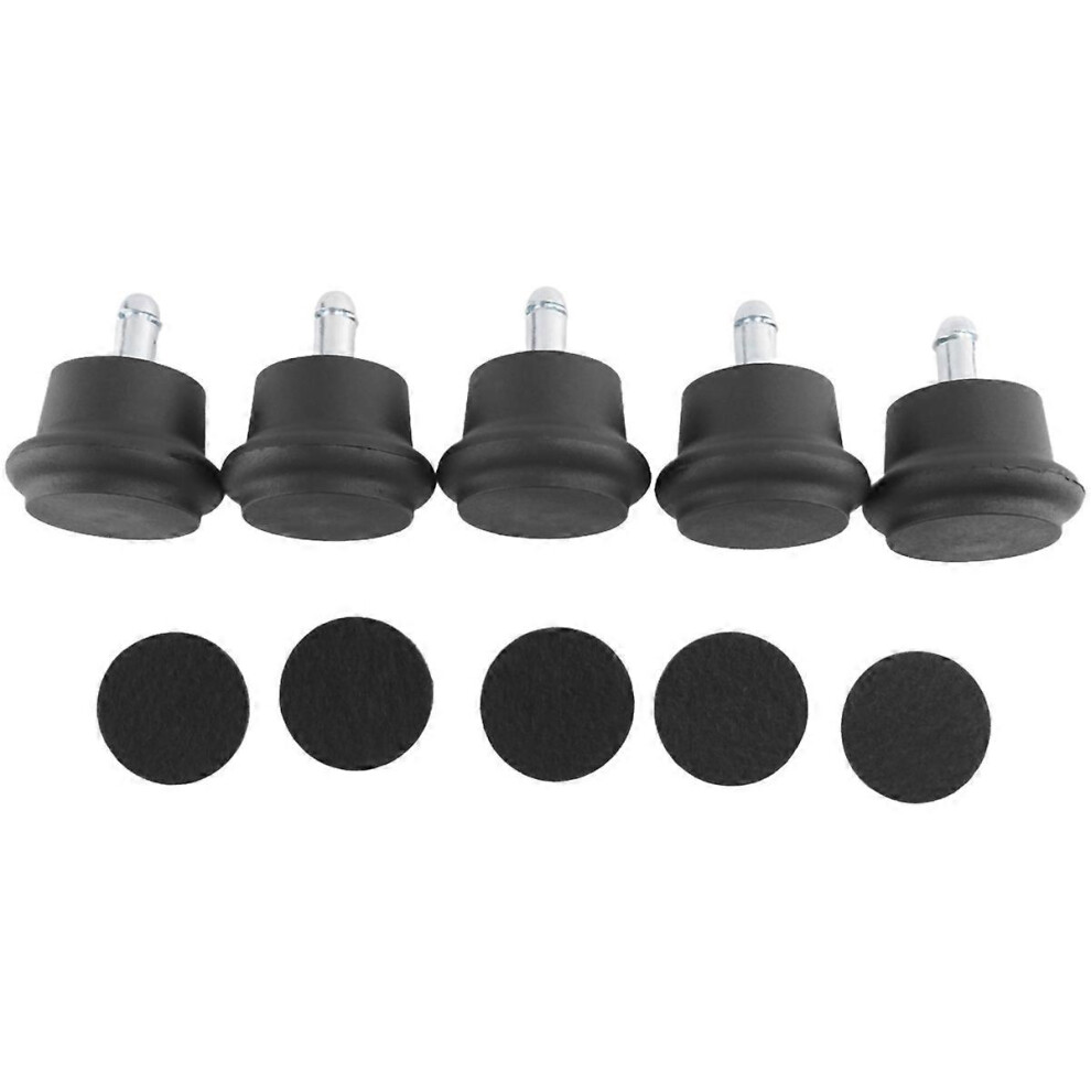 5 Pcs Bell Glides Replacement, Convert Office Chair Or Stool Swivel Caster Wheels To Fixed Stationary Castors 3009030127715