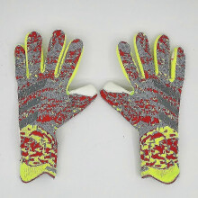 Goalkeeper Gloves Premium Quality Football Goal Keeper Gloves Finger Protection-8-Gray Green