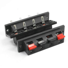 5 Pcs Single Row 4 Pin 4 Position Speaker Terminal Board Connectors