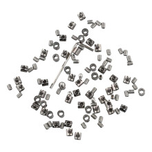 50Pcs 3mm Copper Metal Wire Rope Clamp Adjustable Screw Cable Fastener Clip