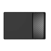 15.75x23.6In Coffee Maker Mat compatible with Countertops with Detachable Dish Drying Mat