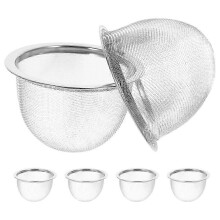 6PCS Replacement Strainer compatible with Stainless Steel Tea Pot, Small Metal Filter