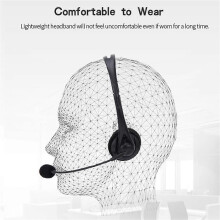3.5MM Wired Headset Multi-Function for Business Operator Computer Hearing