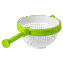 Cesta escurridora plegable para frutas y verduras, centrifugadora de ensaladas con asa