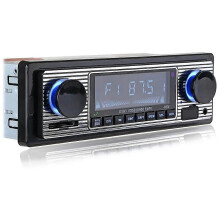 12V Vintage Autoradio Bluetooth Draadloze MP3 Multimediaspeler AUX USB FM Klassieke Stereo Audio