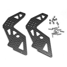 Carbon Fiber Front Rear Universal Guard Plate compatible with 1/8 4WD Solid Axle RC Car Upgrade Parts