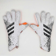 Goalkeeper Gloves Premium Quality Football Goal Keeper Gloves Finger Protection-8-White