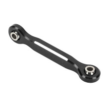 2024-Steering Servo Linkage Tie Rod Aluminum Alloy RC Car Upgrade Parts for Traxxas 1/5 RC Cars Black