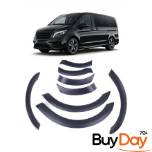 Wheel Arch Protection Cover Trim Set Abs Black Compatible With Vito W447 (2015-2022)