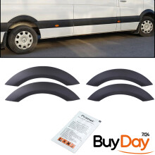 4 Piece Set Wheel Arch Trims, ABS Plastic Wing Flare Protectors, Compatible with Sprinter (W906 06-18) & Crafter (1st Gen 06-17) Models, Van Styling