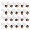 20 Sets 12-mm-Billard-Schraubspitzen mit Queue-Zwingen als Ersatz 2