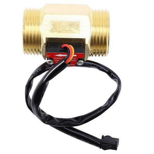 B10 DN25 1Inch Brass Hall Effect Turbine Flow Sensor Meter 2-50L/Min 1