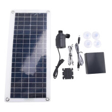 Pompa solare per fontana da 50 W, 800 l/h, 12 V, silenziosa, per irrigazione di fontane da giardino.