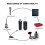 UHF XLR Adapter System for Wireless Microphone Transmitter and Receiver Compatible with Dynamic Microphones and Guitar Audio 1