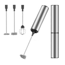 USB Rechargeable Handheld Electric Milk Frother Coffee Foam Maker Whisk