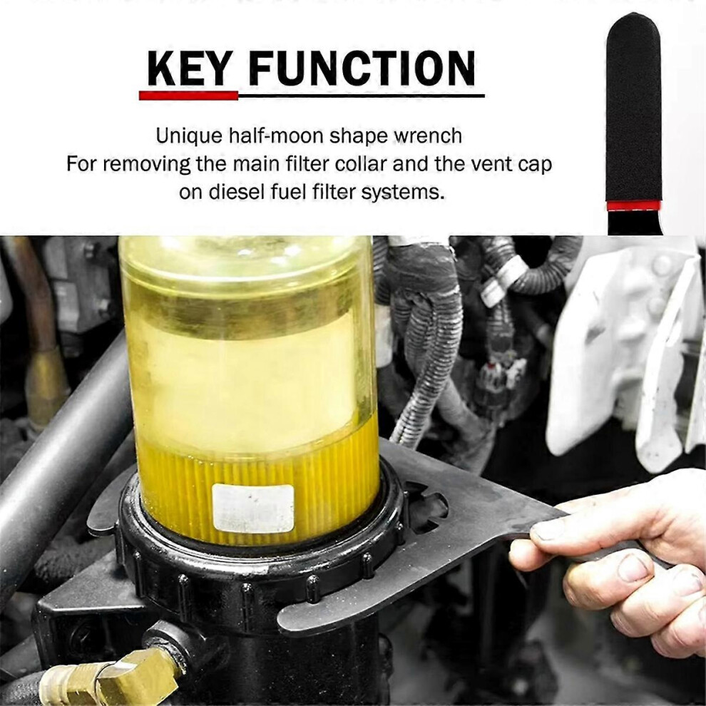 6 Inch Diesel Fuel Filter Wrench Oil Filter Removal Tool 61110 Compatible With Davco Cummins Kenworth Volvo Peterbilt 3170065554880