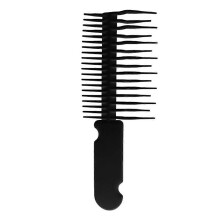 Large Black Wide Tooth Anti-Knotting Wet Hair Brush Non-Damaging Detangling Hair Styling Tool