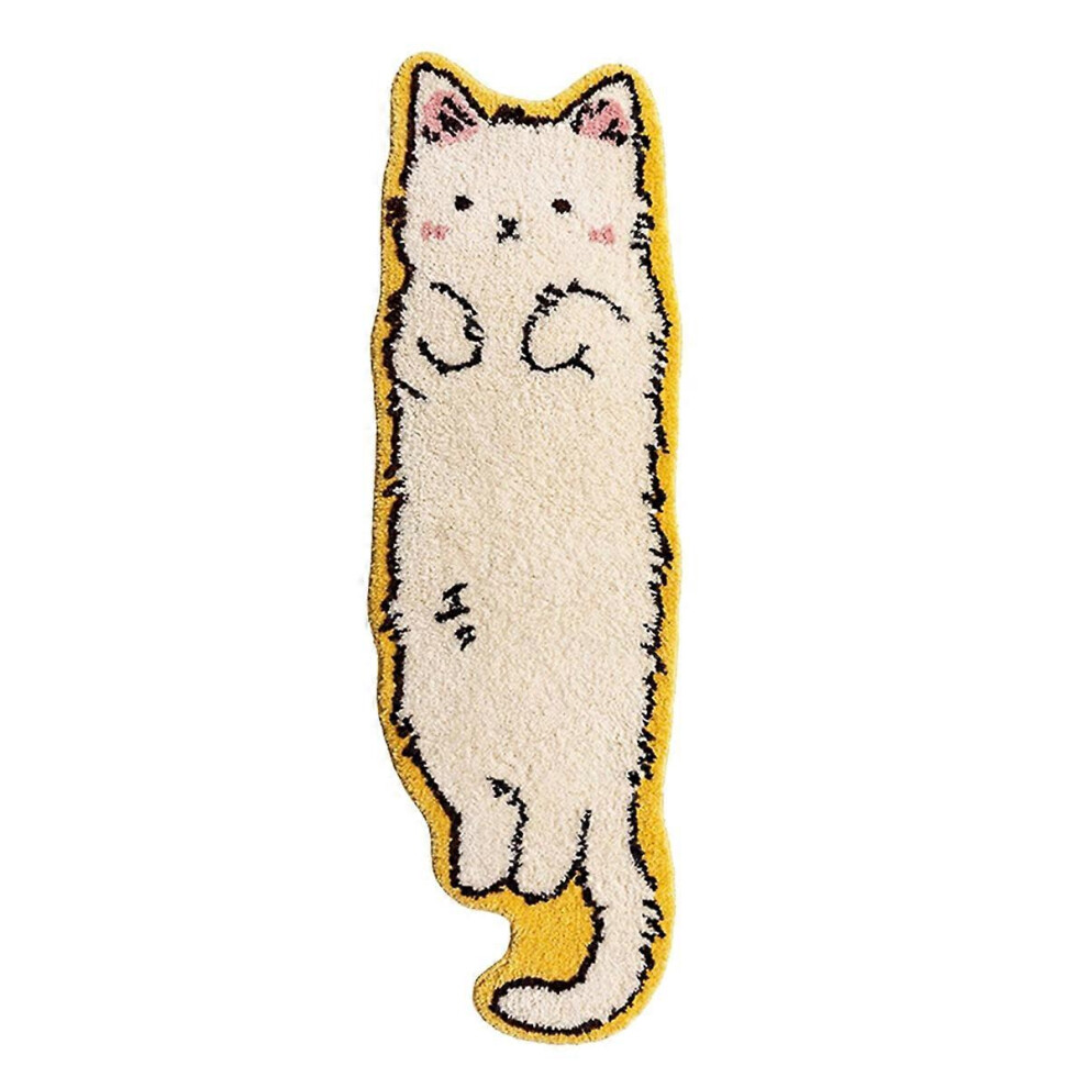Cute Cat Shaped Plush Carpet Non-Slip for Bedroom Living Room Children'S Bedside
