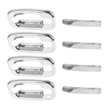 Chrome Door Handle Cover Trim compatible with Chevrolet Silverado Tahoe Suburban Avalanche GMC Yukon Sierra 1999