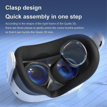 Set di protezioni per lenti HD anti luce blu con distanziatore per occhiali, compatibile con Meta Quest 3