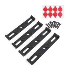 Conjunto de 4 molduras de placa de carro sem moldura e à prova de intempéries, compatíveis com montagem frontal.