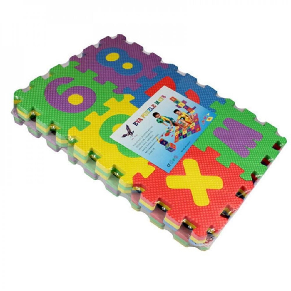 Alphabet & Numbers Foam Puzzle Play Mat – 36 Tiles