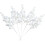Christmas Glitter White Berry Stems 20 pcs 9.06 in 1
