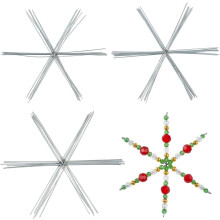 Snowflake Wires Silver Iron 30 Pcs 3 Sizes