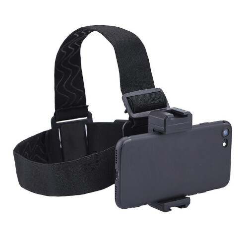 Universal Phone Holder Abs Head Strap Mount Headband Holder with Mobile Phone