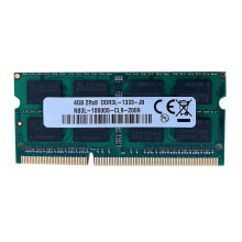 Memória RAM DDR3 de 4GB para laptop, 1333MHz PC3-10600, 204 pinos, SODIMM, Dual Channel, compatível com laptops AMD.