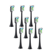9PCS Replacement Brush Heads Compatible with V1 V2 X3 X3U X5 D2 D3 SOOCARE Sonic Electric Toothbrush, Soft
