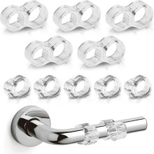 10-Pack PVC Door Handle Protector Stopper, for Wall and Furniture Protection