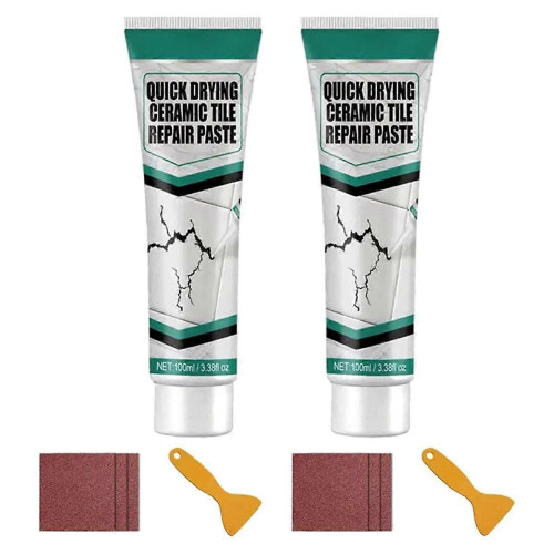Bathroom Tub Floor Ceramic Crack Adhesive Repair Paste with Universal Tool