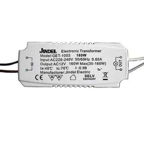 Jindel Get-1003 160W Halogen-Transformator AC 220-240V auf AC 12V