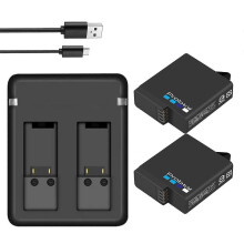 1680mAh-batterij of -oplader, compatibel met GoPro Hero 7/6/5 Black-camera